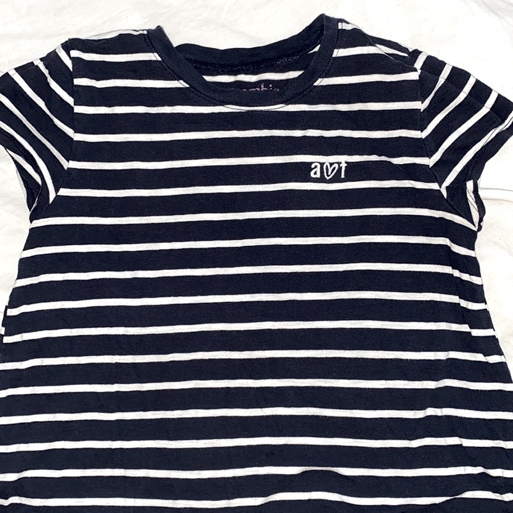 abercrombie & fitch flowy striped girls top
